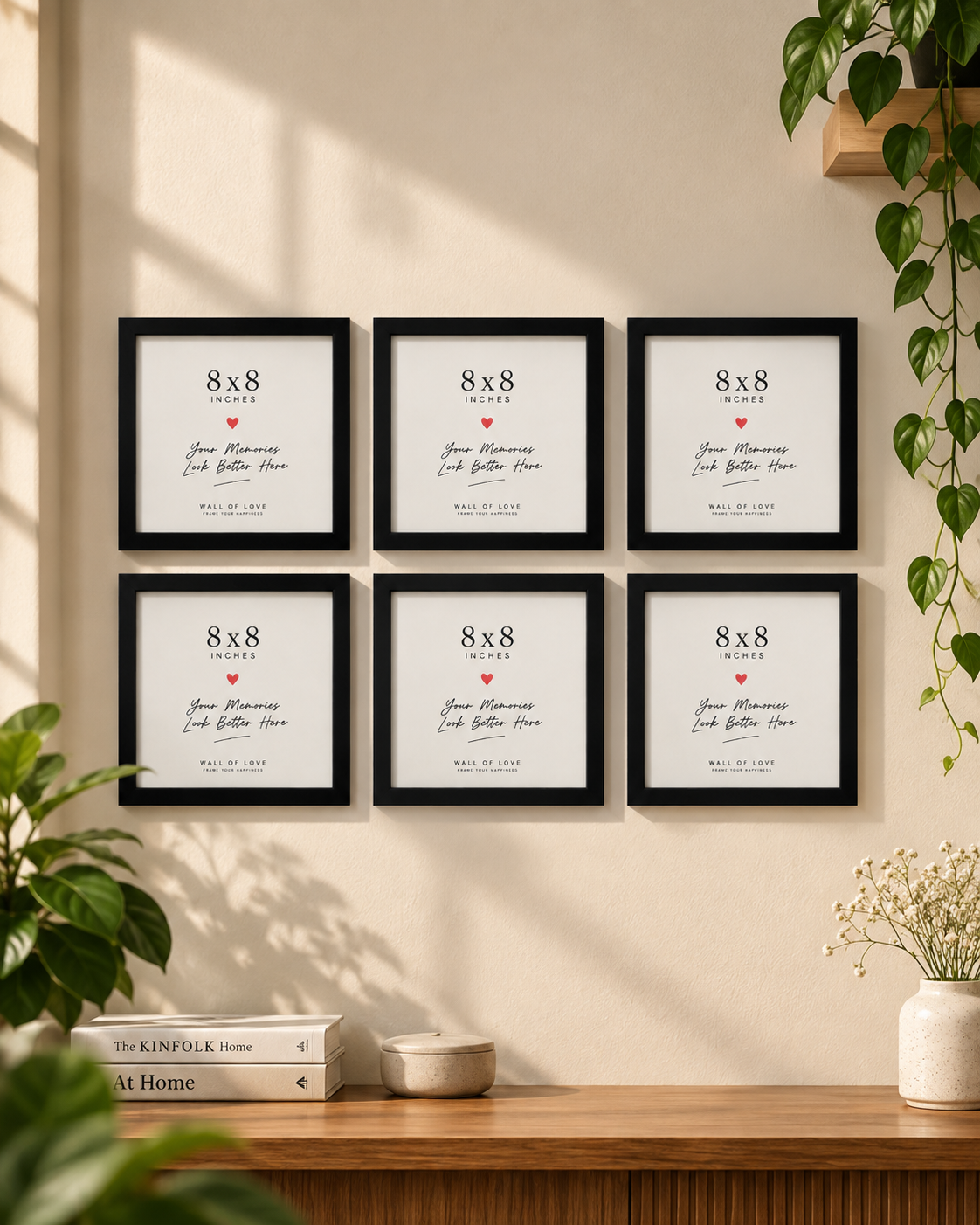 Pack of 6 Square Frames