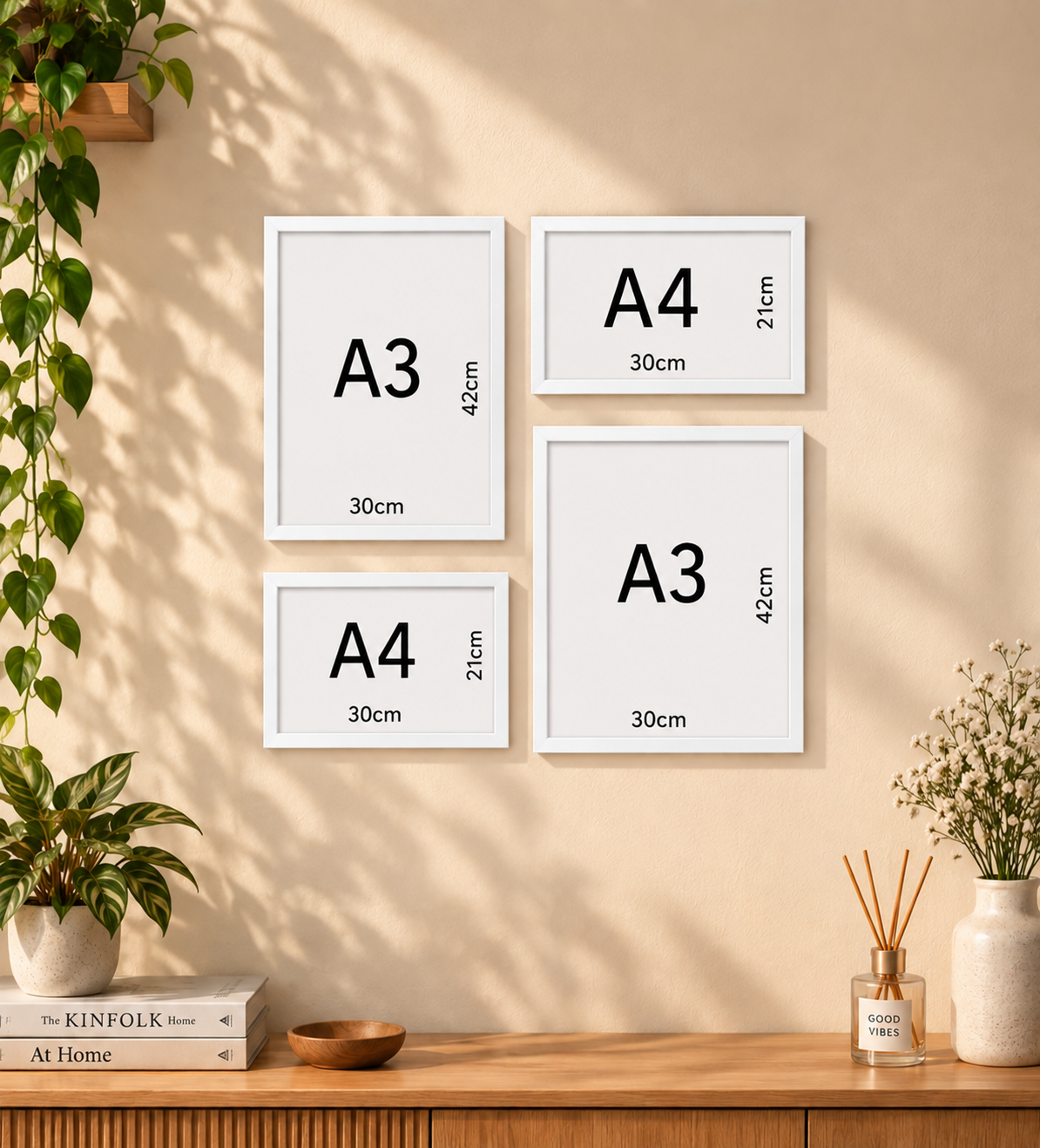 Wall Gallery DESING-1 (total-4 frames)