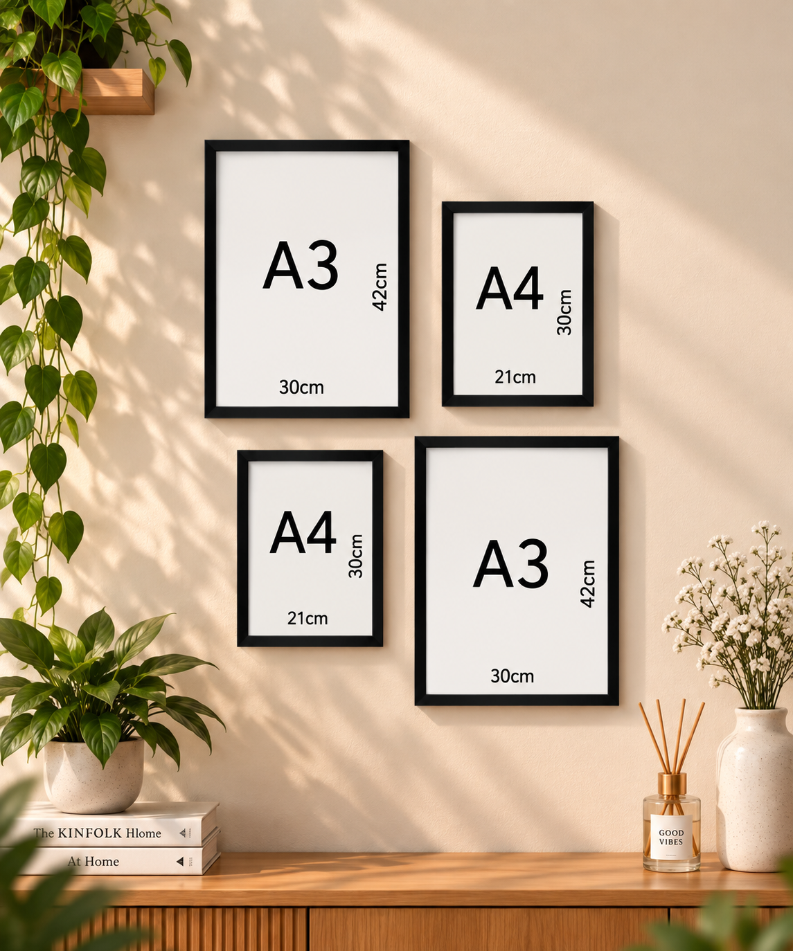 Wall Gallery DESING-4 (total-4 frames)