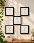 Pack of 5 Square Frames