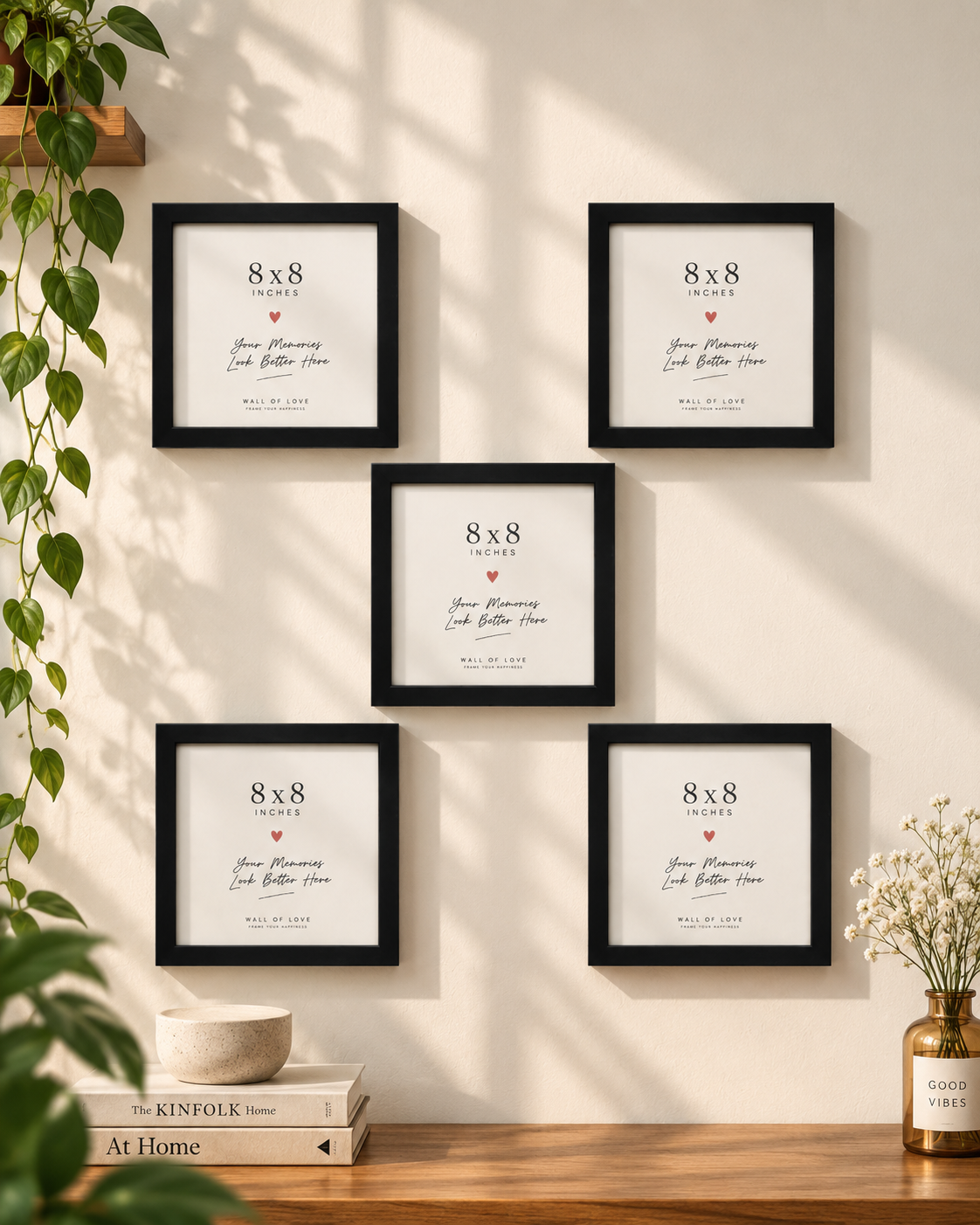 Pack of 5 Square Frames