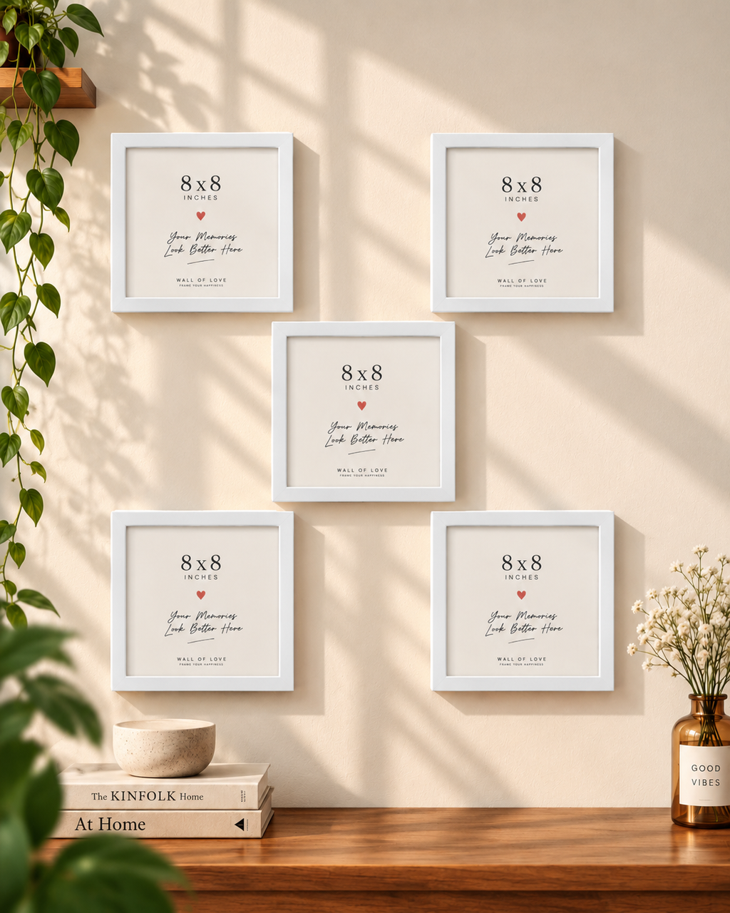 Pack of 5 Square Frames