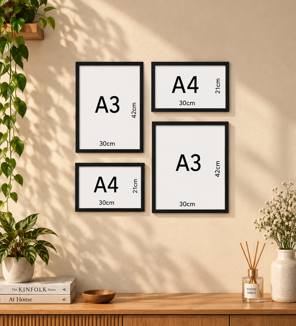 Wall Gallery DESING-1 (total-4 frames)