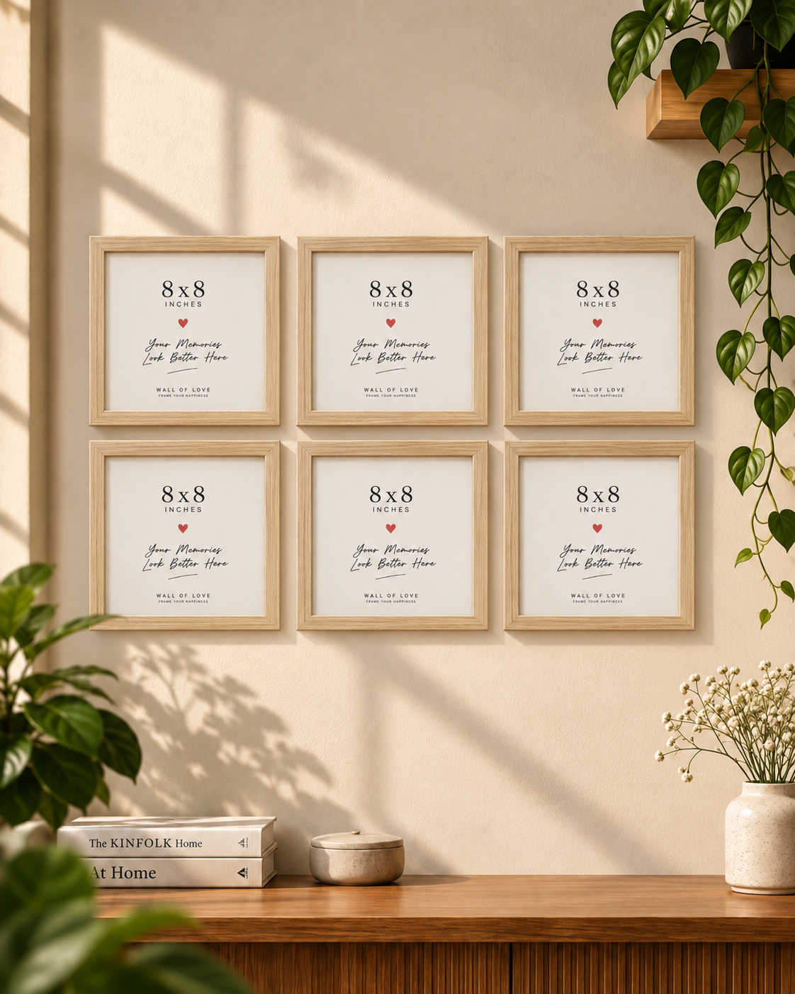 Pack of 6 Square Frames